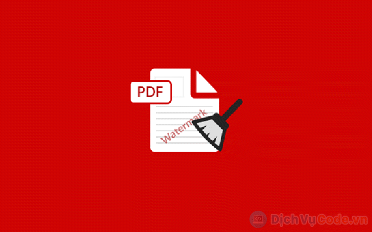 Phần mềm xóa ảnh, đóng dấu watermark trong file PDF hàng loạt